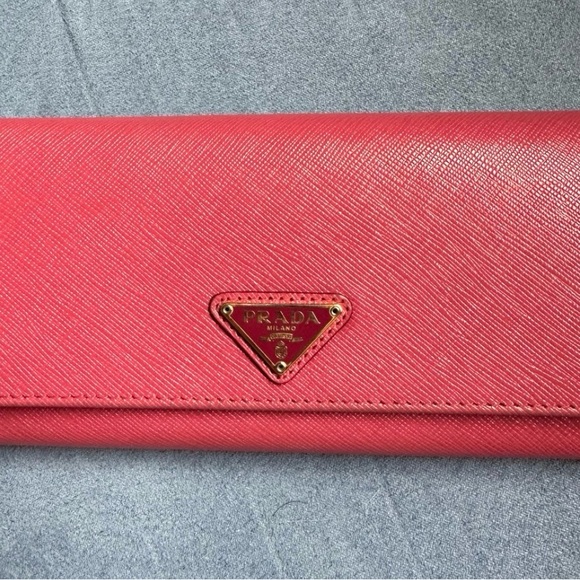 Prada Pink Wallet w/ ID Chain - Picture 3 of 12
